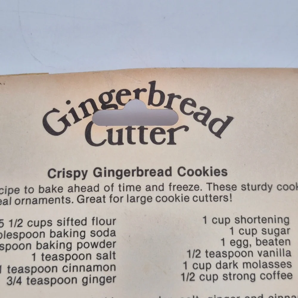 Gingerbread Cookie Cutter Acme International Handcrafted in USA Vintage Classic